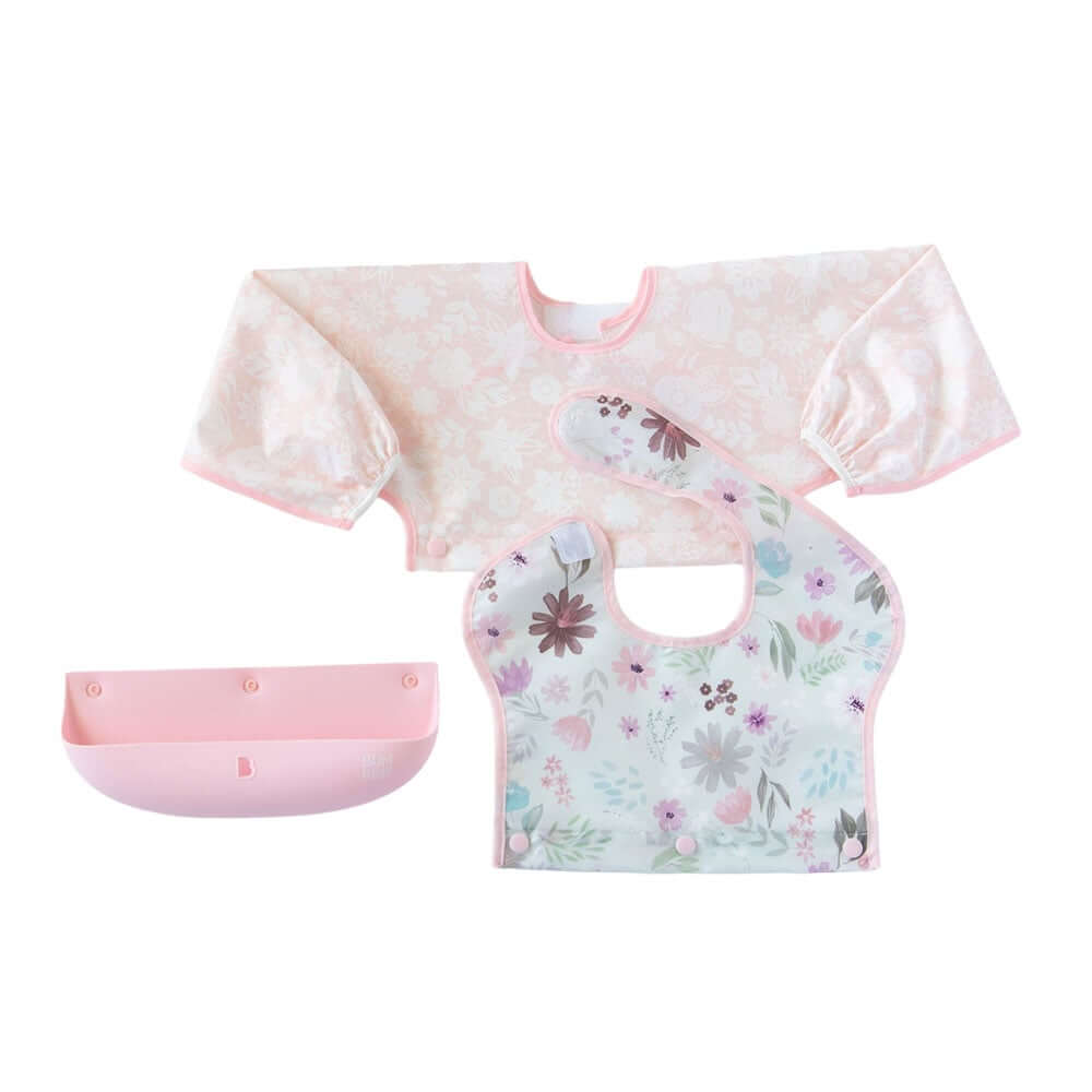 เสื้อกันเปื้อน กันน้ำ Bumkins Swap Pocket Bib  Unicorns + Rainbows	 		